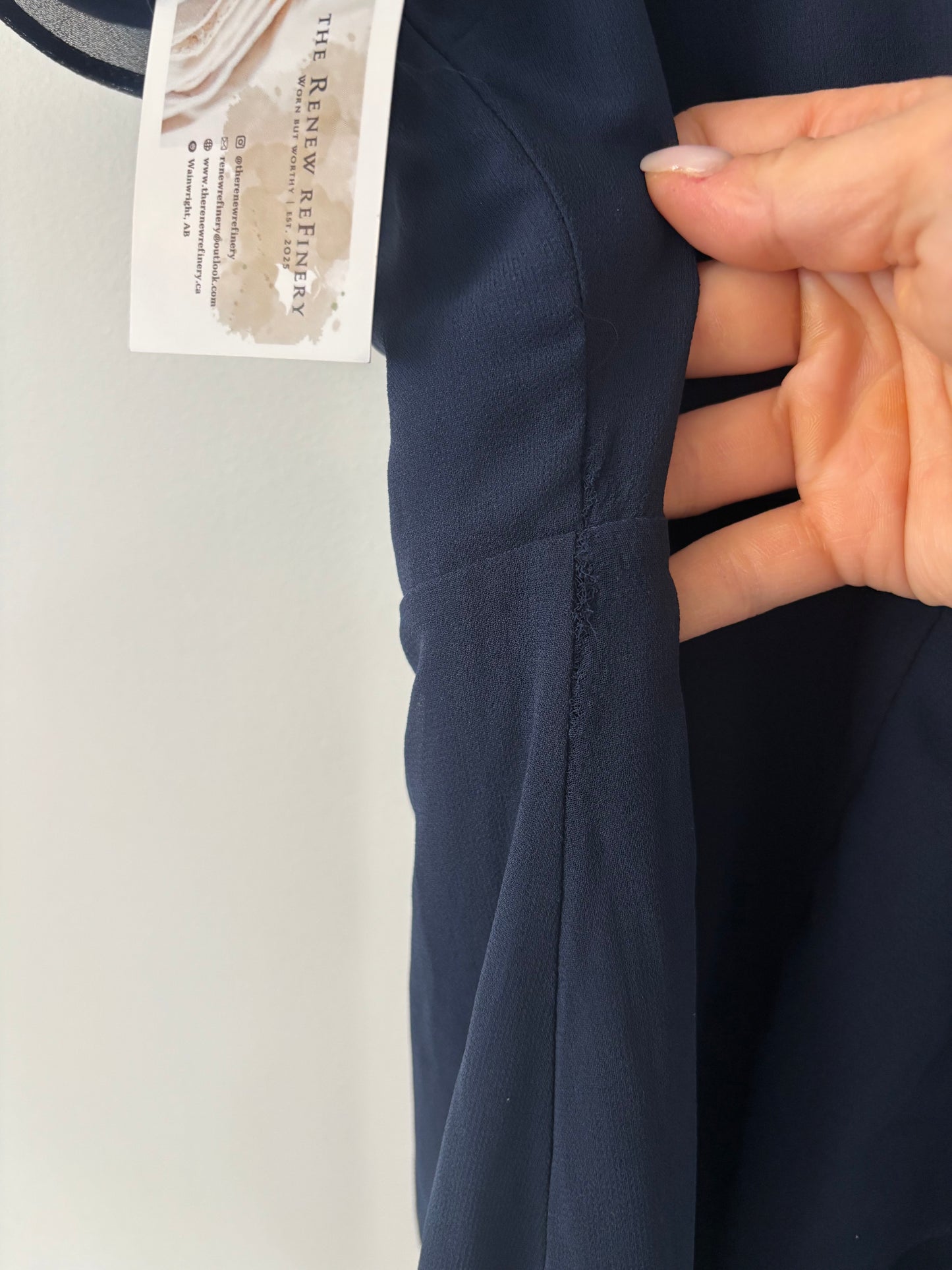 *Lulus NWT Navy Sweet Like You Ruffled Mini Dress | Medium