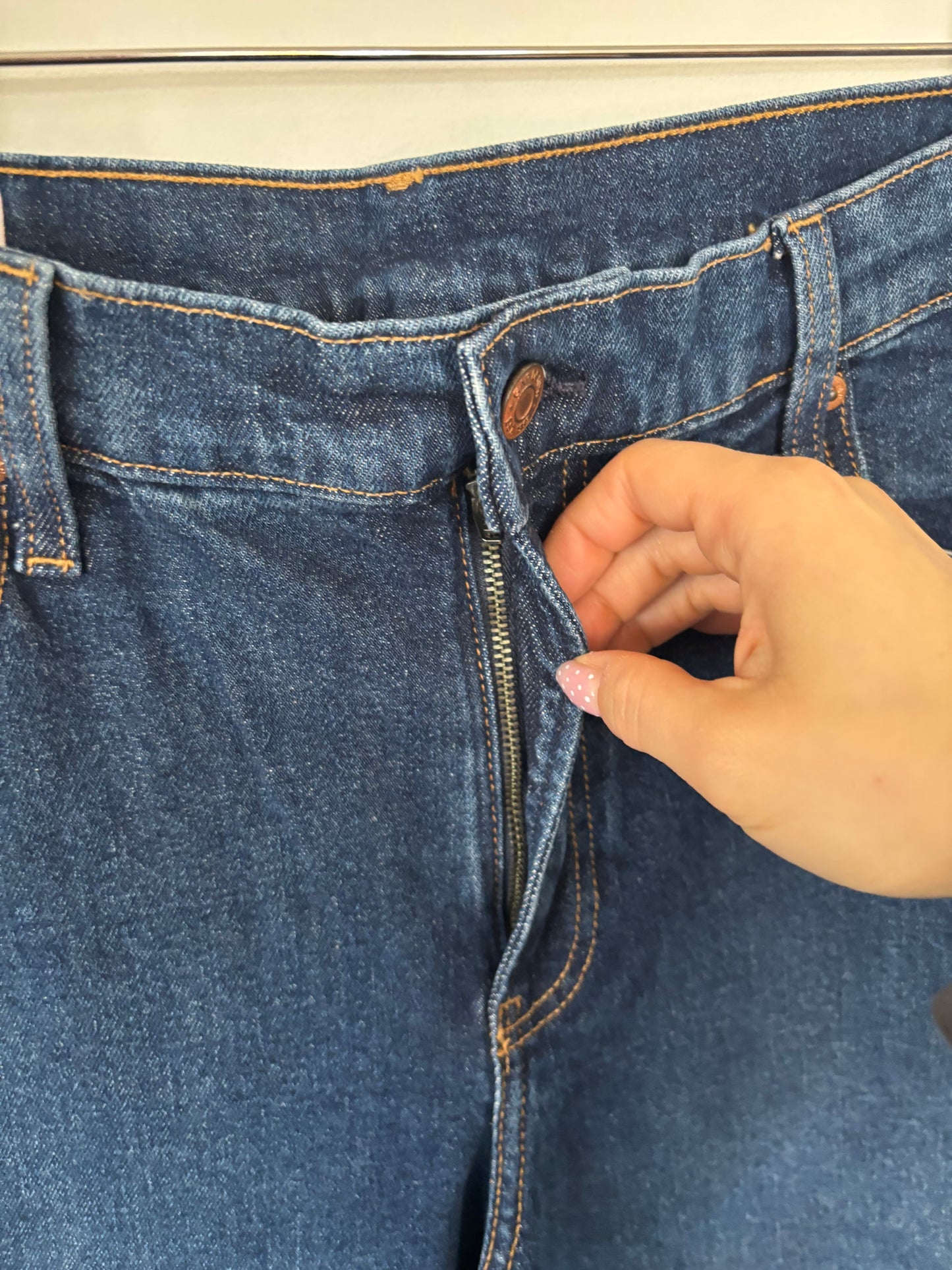 Gap High Rise Stride Dark Wash Denim | Sz 32/14 NWT (N11N18)