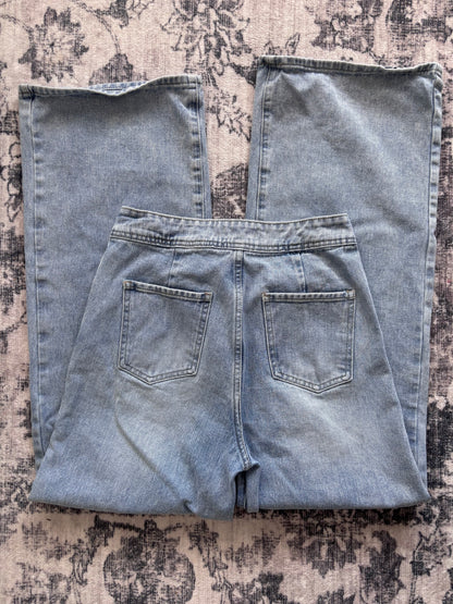 By Together Light Wash Wide Leg Jeans | Sz Medium (about sz 27)