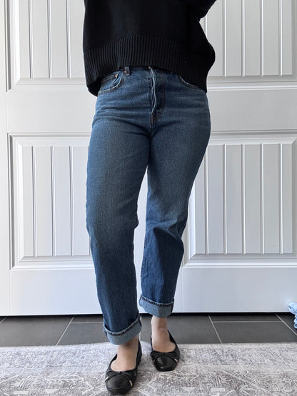 Levi's Wedgie Straight Ankle Jeans | Sz 30 (1% elastane, fits 28/29)