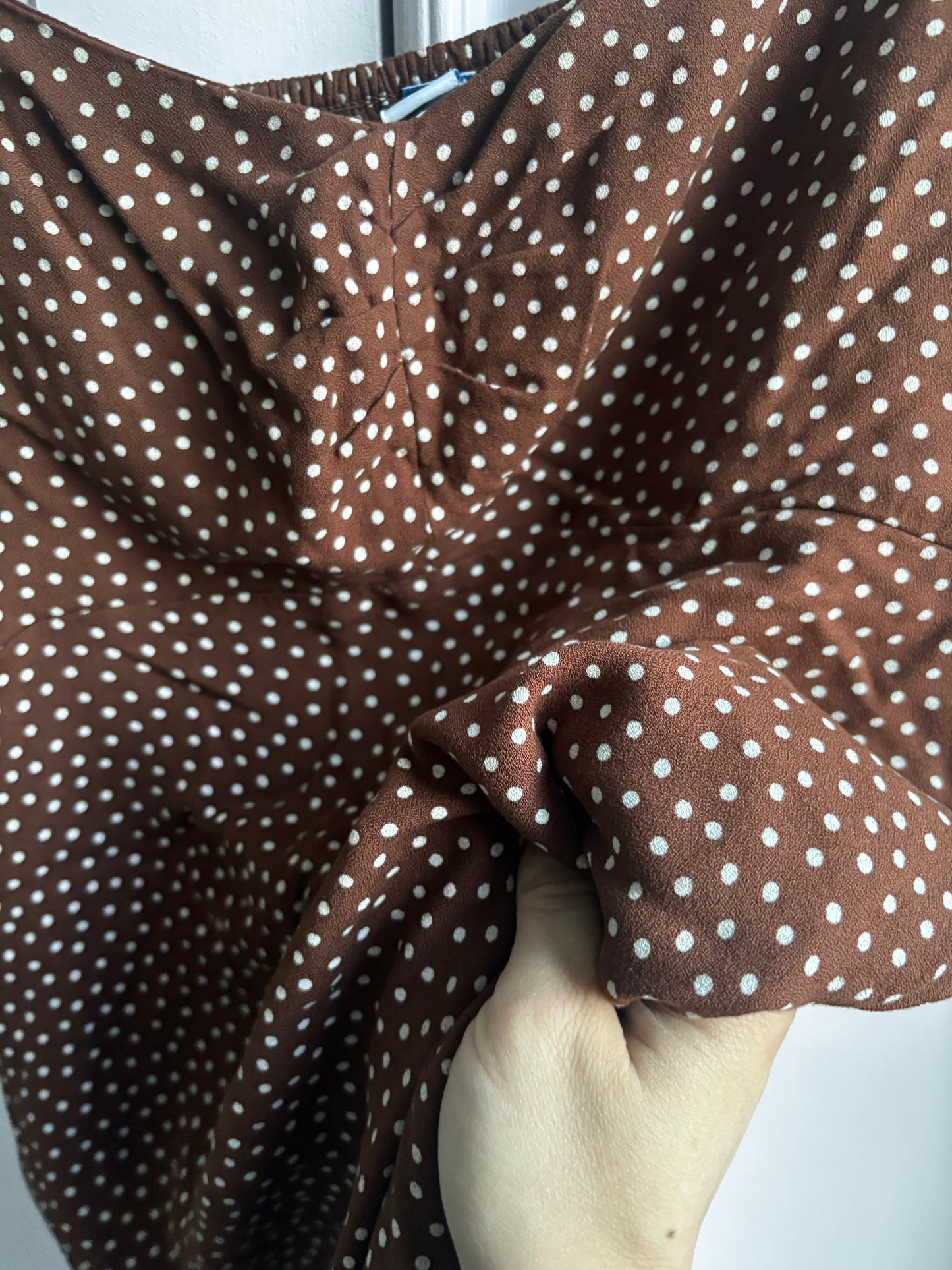 Old Navy Brown Polka Dot Dress | Sz Large