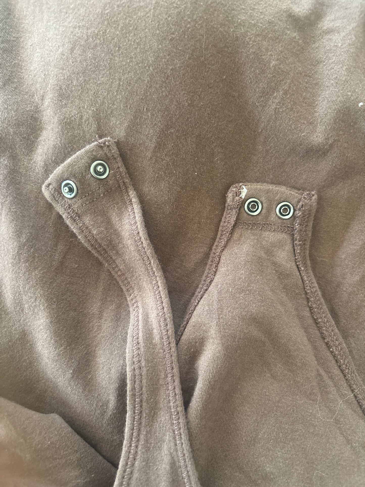 A&F Brown Sweetheart Neckline Bra-Free Bodysuit | Sz Medium