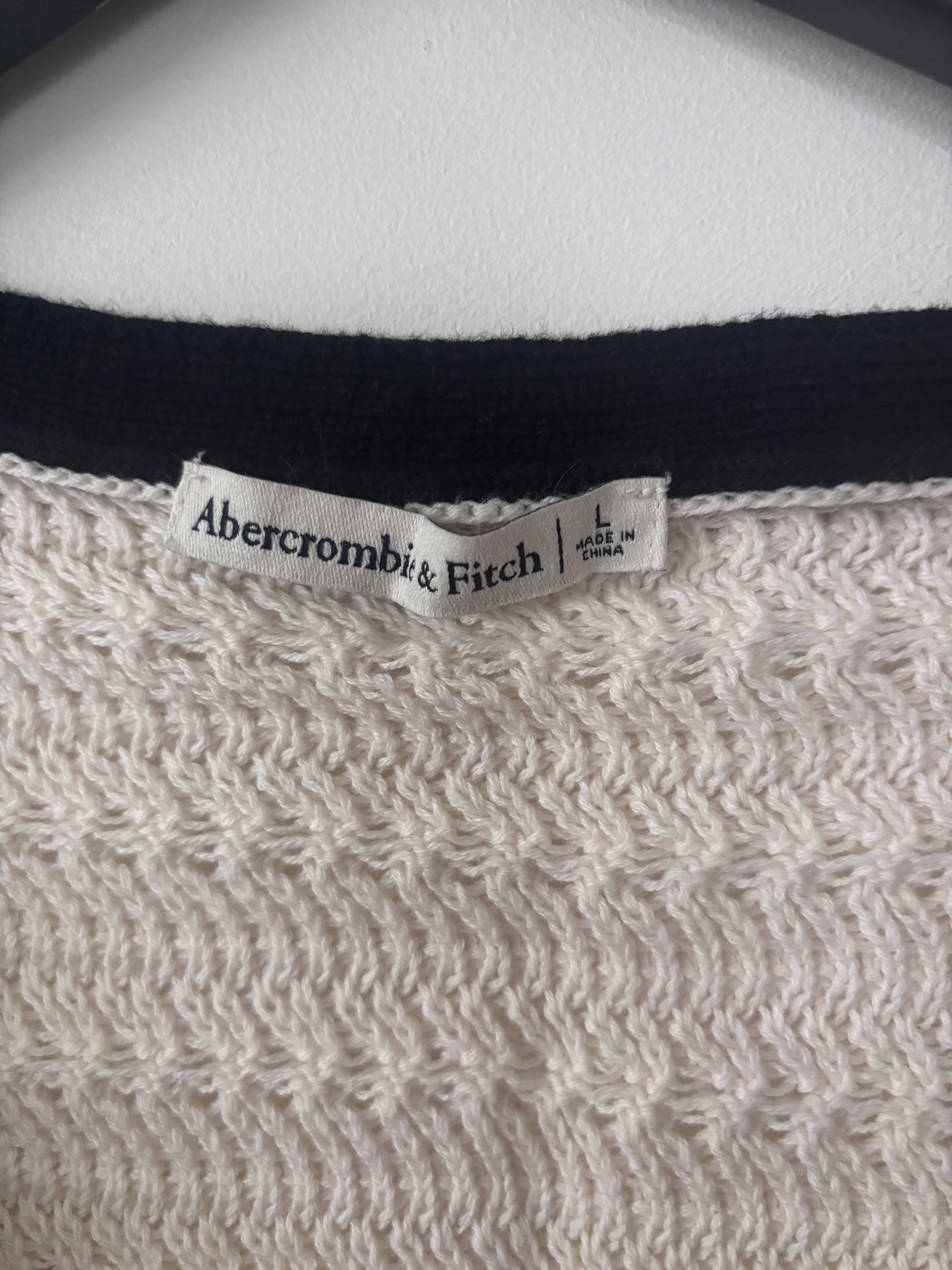 A&F Crochet Sweater Vest | Sz Large
