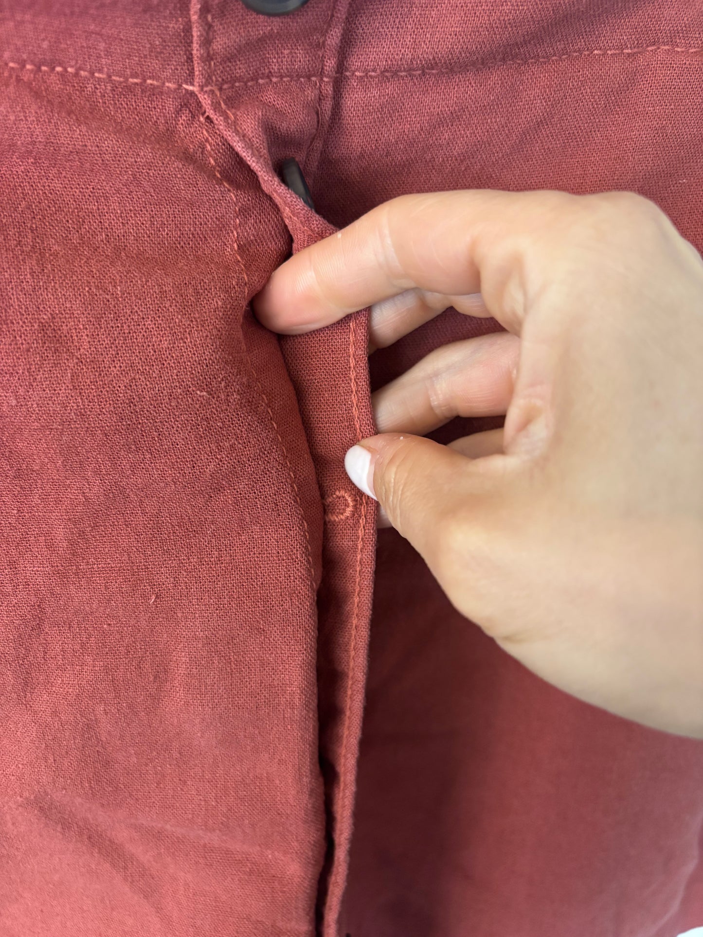 Reitman's Maroon Linen Blend Skort | Sz Large