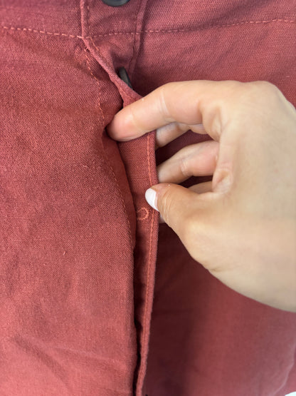 Reitman's Maroon Linen Blend Skort | Sz Large