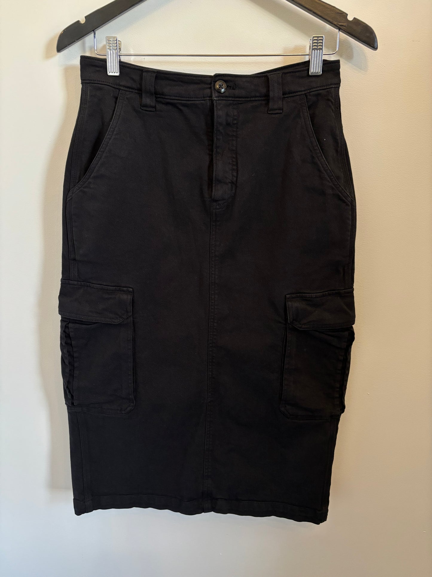 TNA Black Cargo Skirt | 4 (O37L4)