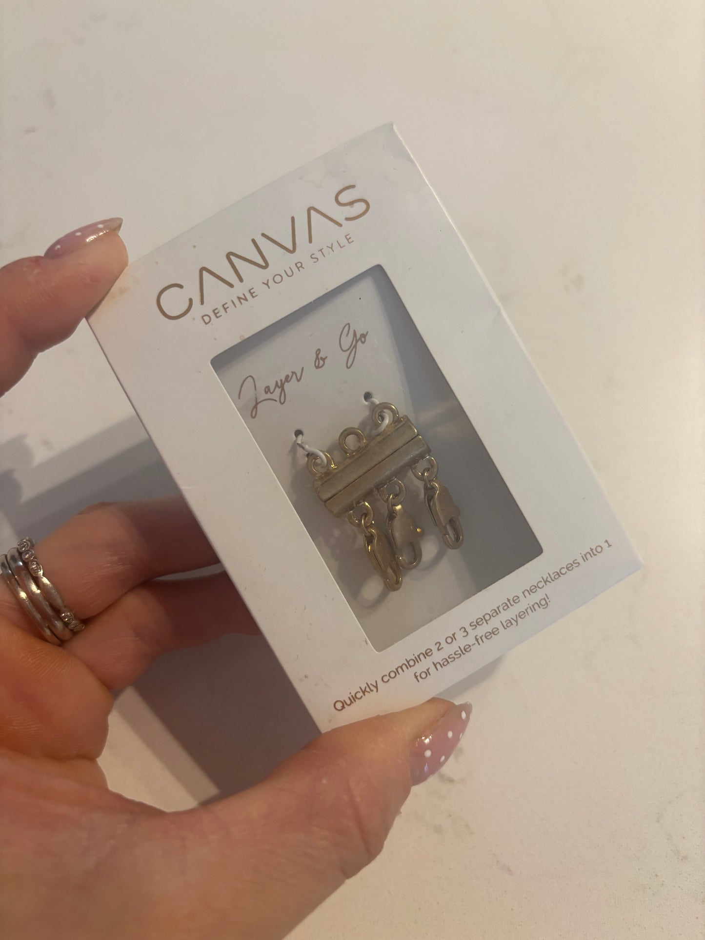 Canvas Layer & Go Necklace Clasp (3 clips) New*