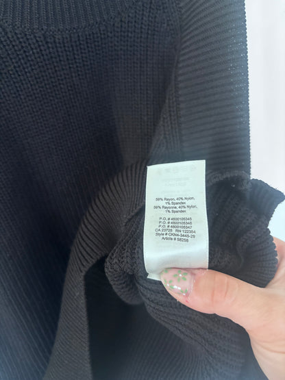 Wilfred Crevier Knit Ribbed Sleeveless Top in Black | Sz Medium