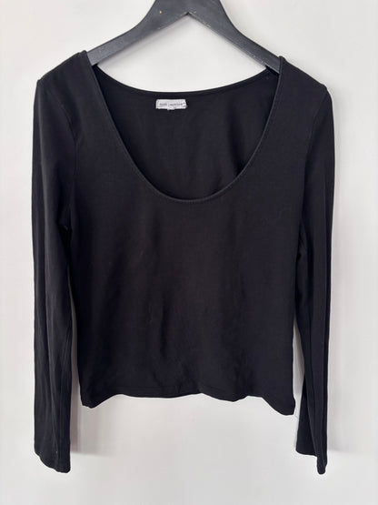 Good American Black Scoopneck | Sz 4 (XL)