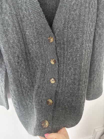 Joe Fresh Cable Knit Oversized Cardigan | Sz Medium (M18W3)