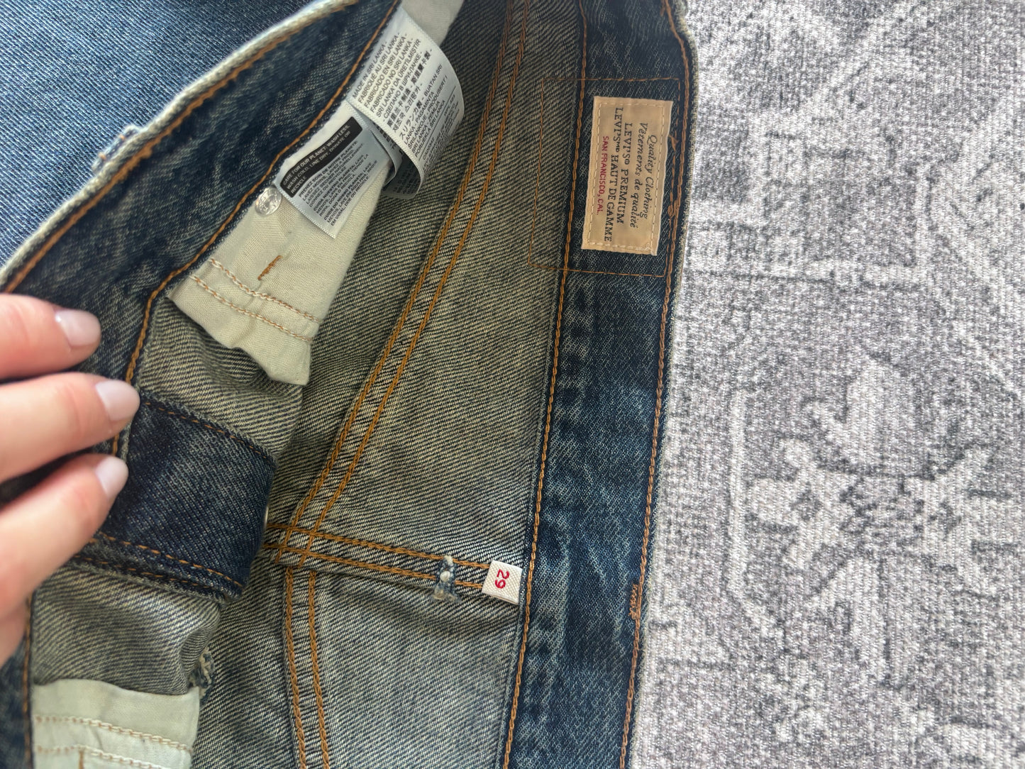 Levi's Retro Button Front Denim Skirt | Sz 28