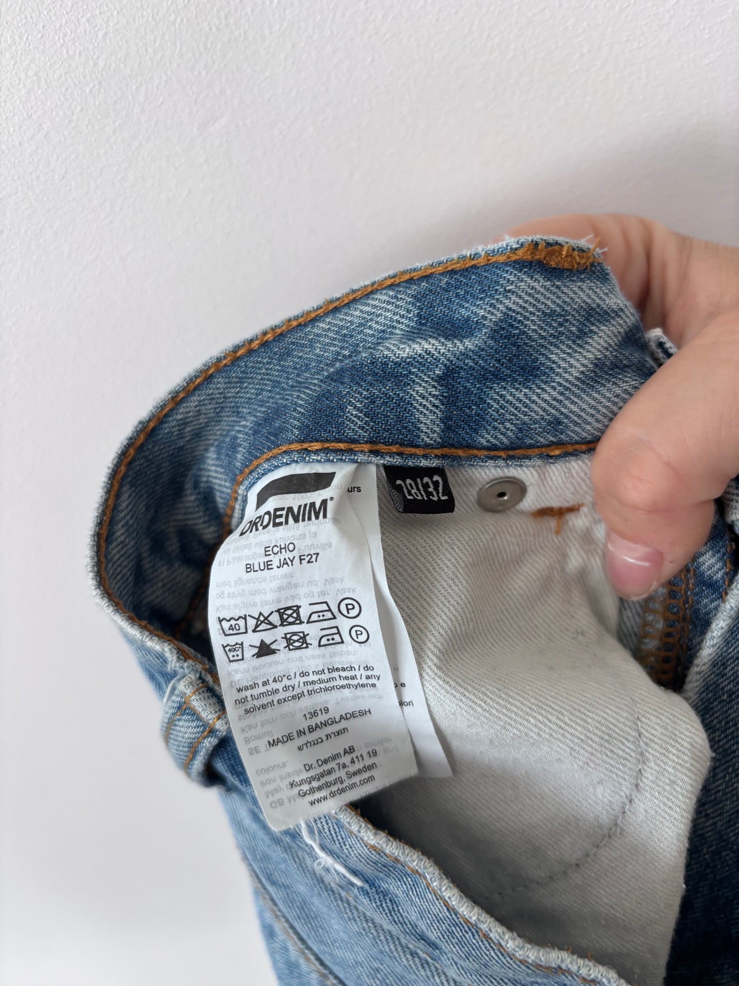 DrDenim Lightwash Echo Relaxed Jeans | Sz 28