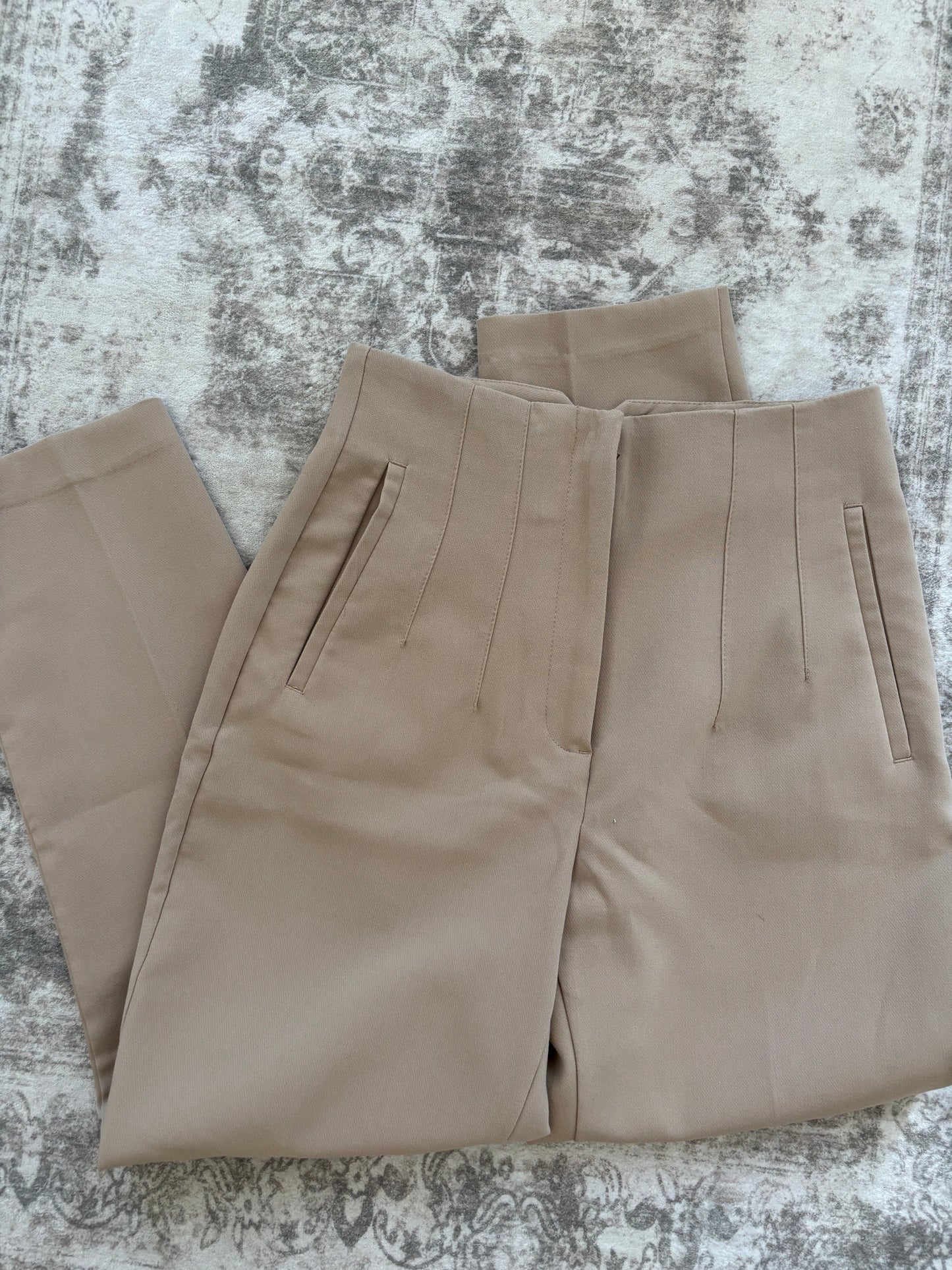 Zara Pleated Pants | Medium (O35L4)