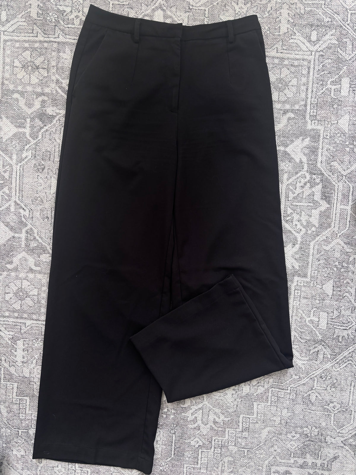 Minimum Black Wide Leg Trousers | Sz 40 (size 29/30)