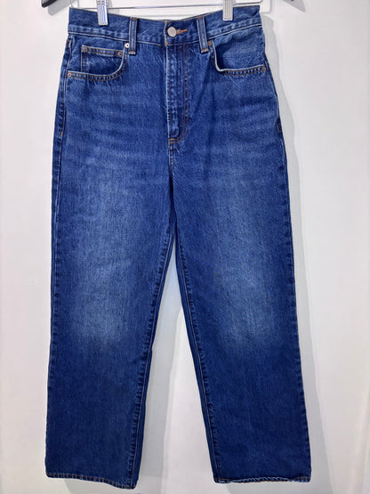 Denim Forum Farrah HR Wide Leg Light Wash | Sz 27 (waist taken in - can be undone)(M162K6)