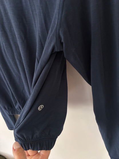 Lululemon Jersey Training Elastic-Hem Shirt in Blue | Sz Small
