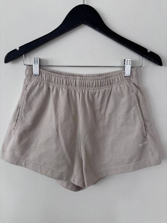 Roots Neutral Beige Sweat Shorts | Sz Small (matching top)