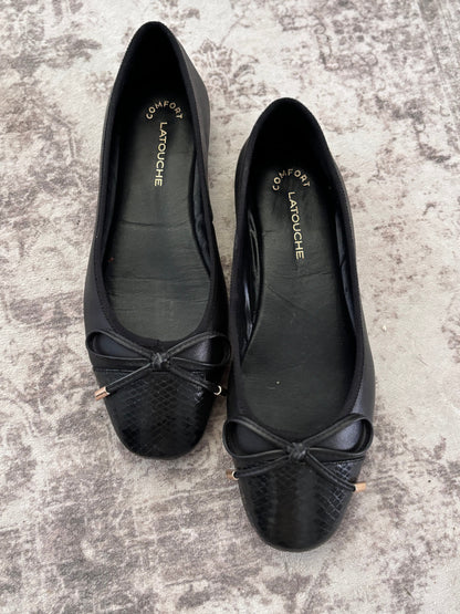 Latouche Black Ballet Flat | Sz 7.5 / 38