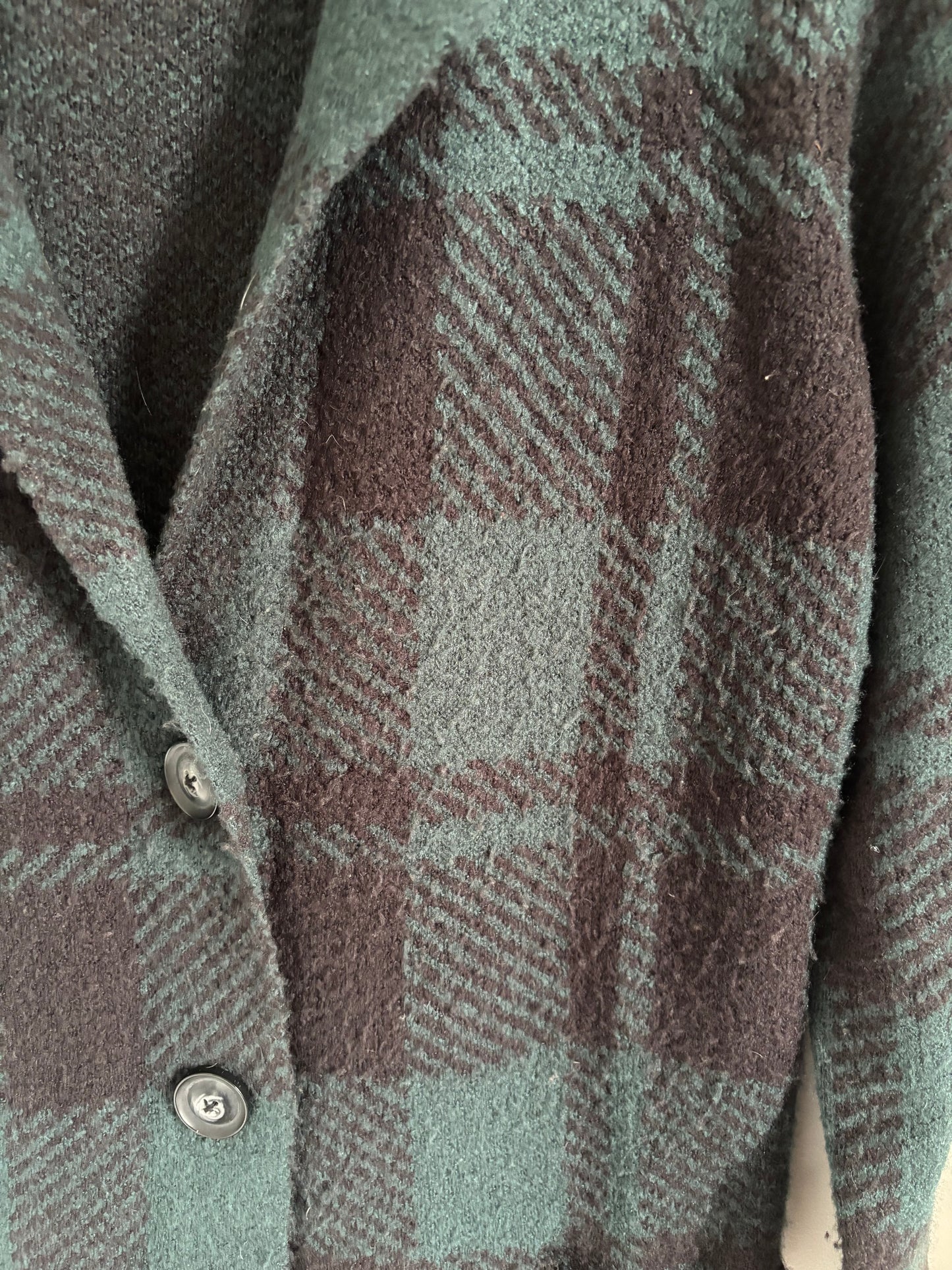 Dex Plaid Sweater Jacket | Medium