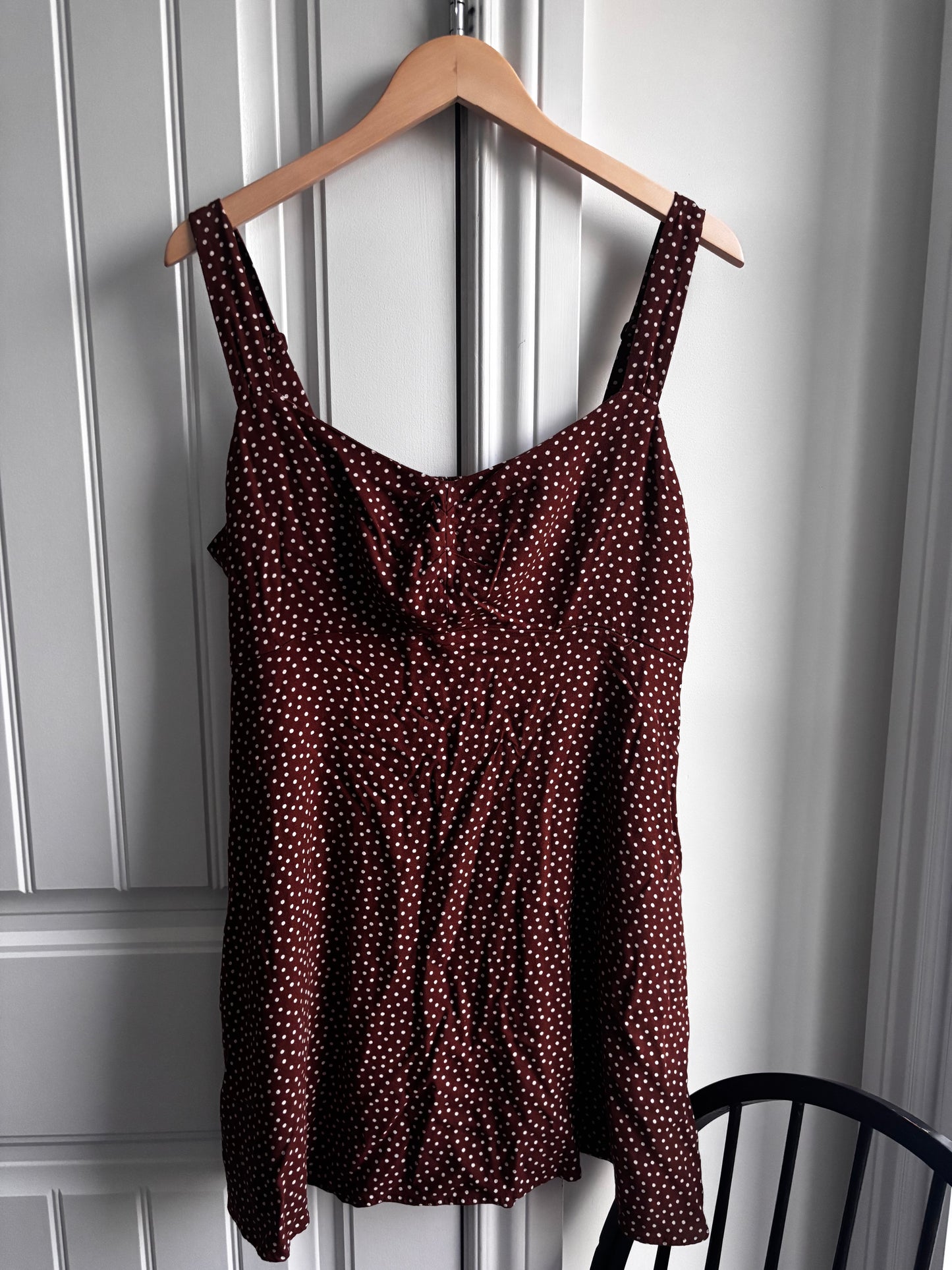 Old Navy Brown Polka Dot Dress | Sz Large