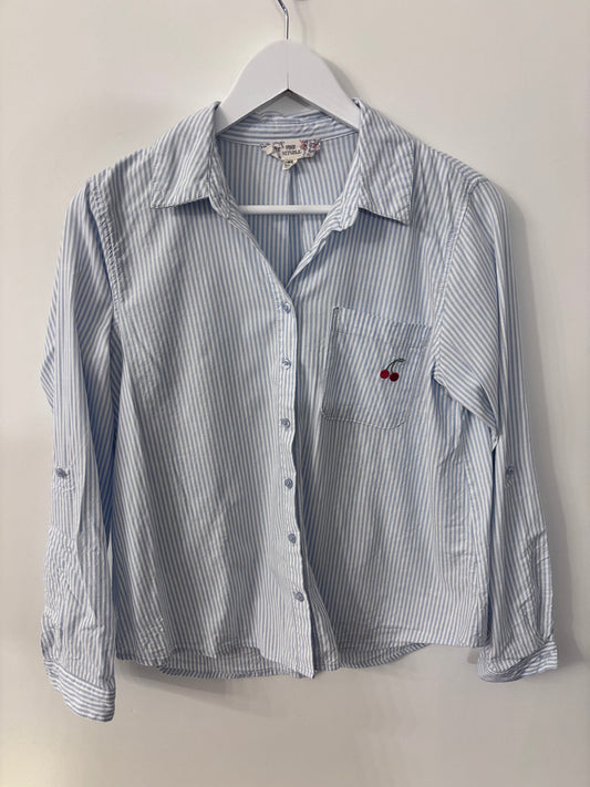 Pink Republic Striped Button Up Shirt | Sz XS (fits Sz Small)