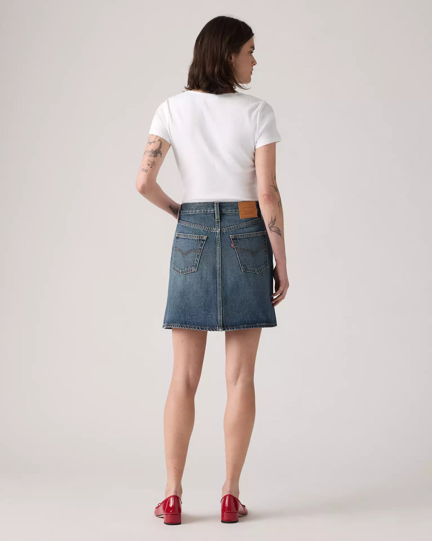 Levi's Retro Button Front Denim Skirt | Sz 28