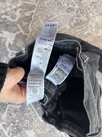 Levi's Wedgie Straight Ankle Straight Jeans *distressed knee* | Sz 26 (fit like 25, 1% elastane) P3