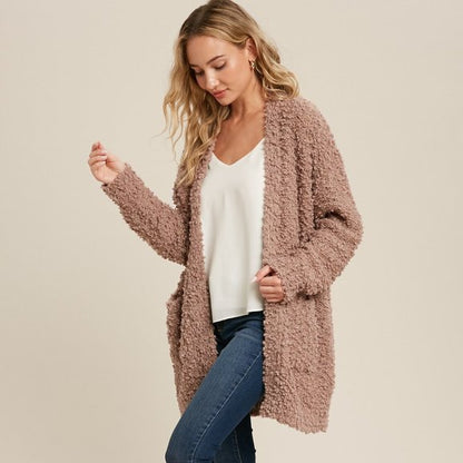 Bluivy Textured Open Cardigan | Sz S/M Oversized