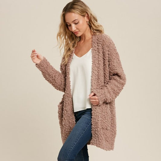 Bluivy Textured Open Cardigan | Sz S/M Oversized