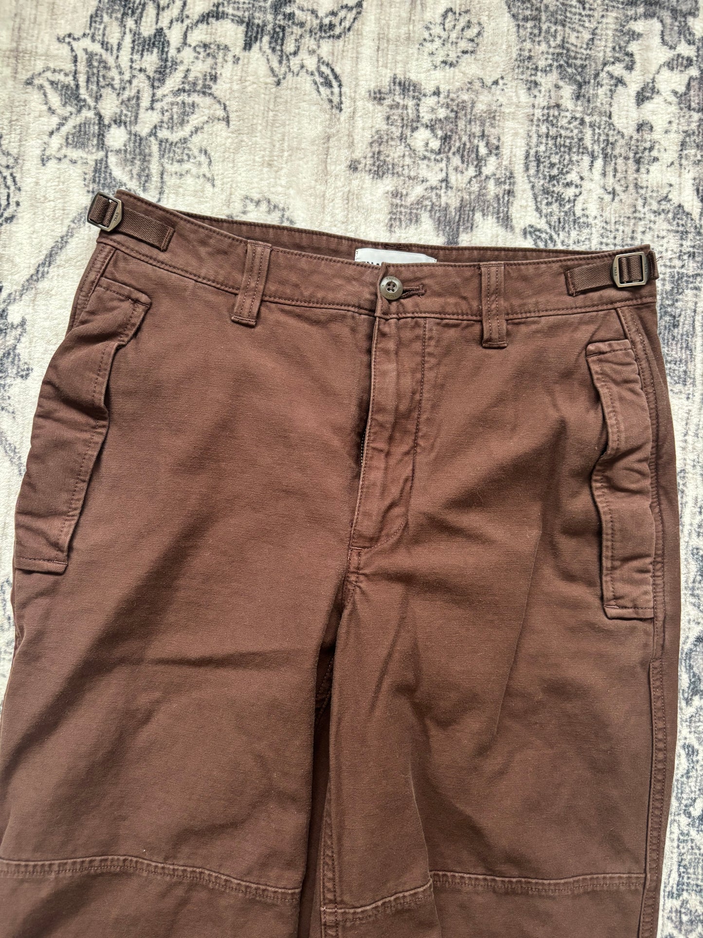 TNA / Aritzia Brown Cotton Jogger Pants  | Sz 4 (D038L4)