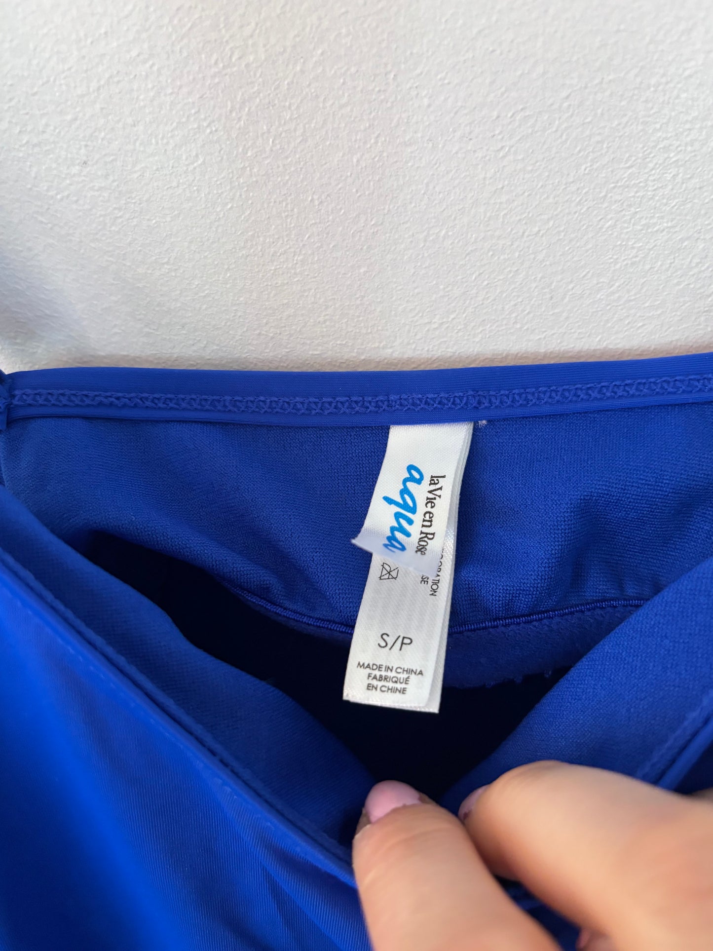 La Vie En Rose Blue Swim Top | Sz Small