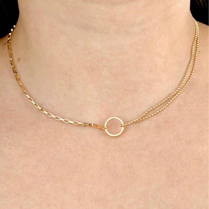 BEJ Asymmetrical Circle Link Choker