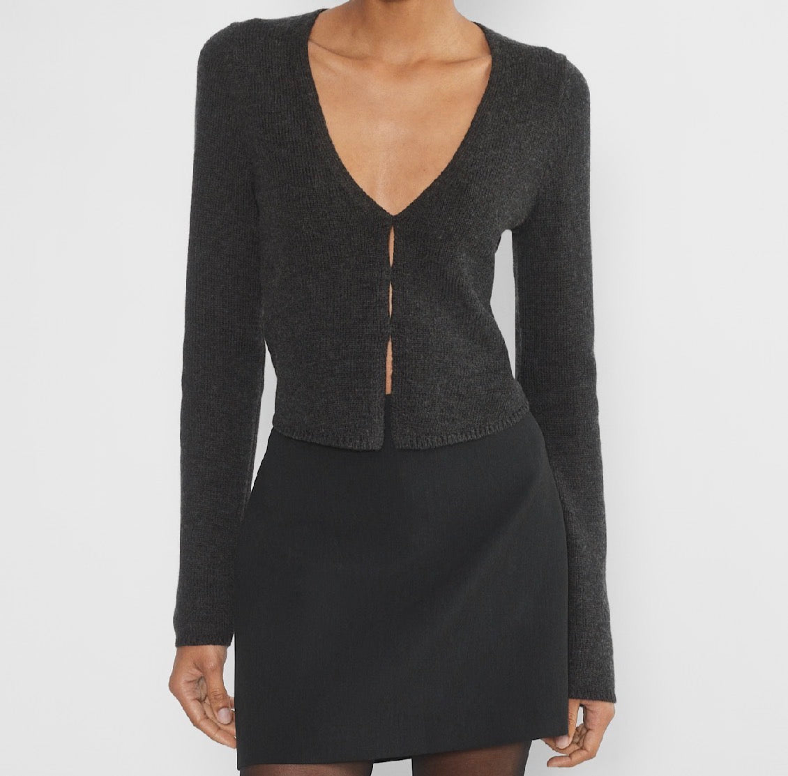 Wilfred Basque Charcoal Grey Cardigan | Sz Medium