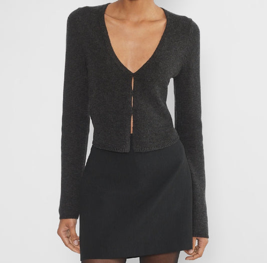 Wilfred Basque Charcoal Grey Cardigan | Sz Medium