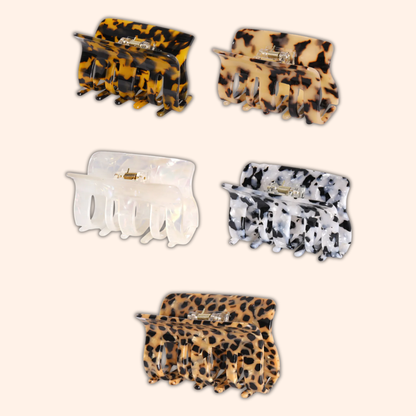 Jenny Be Free Cleo Hair Claw - Black Marble