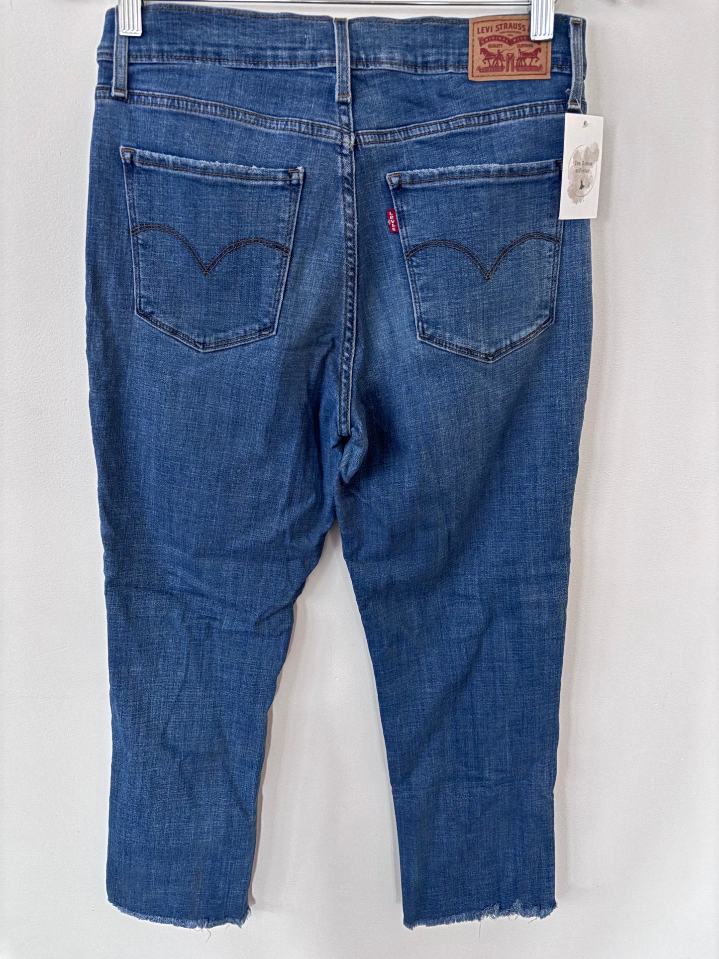 Levi's 724 High Rise Straight Crop Jeans (Stretch) | Sz 29 (F33S6)