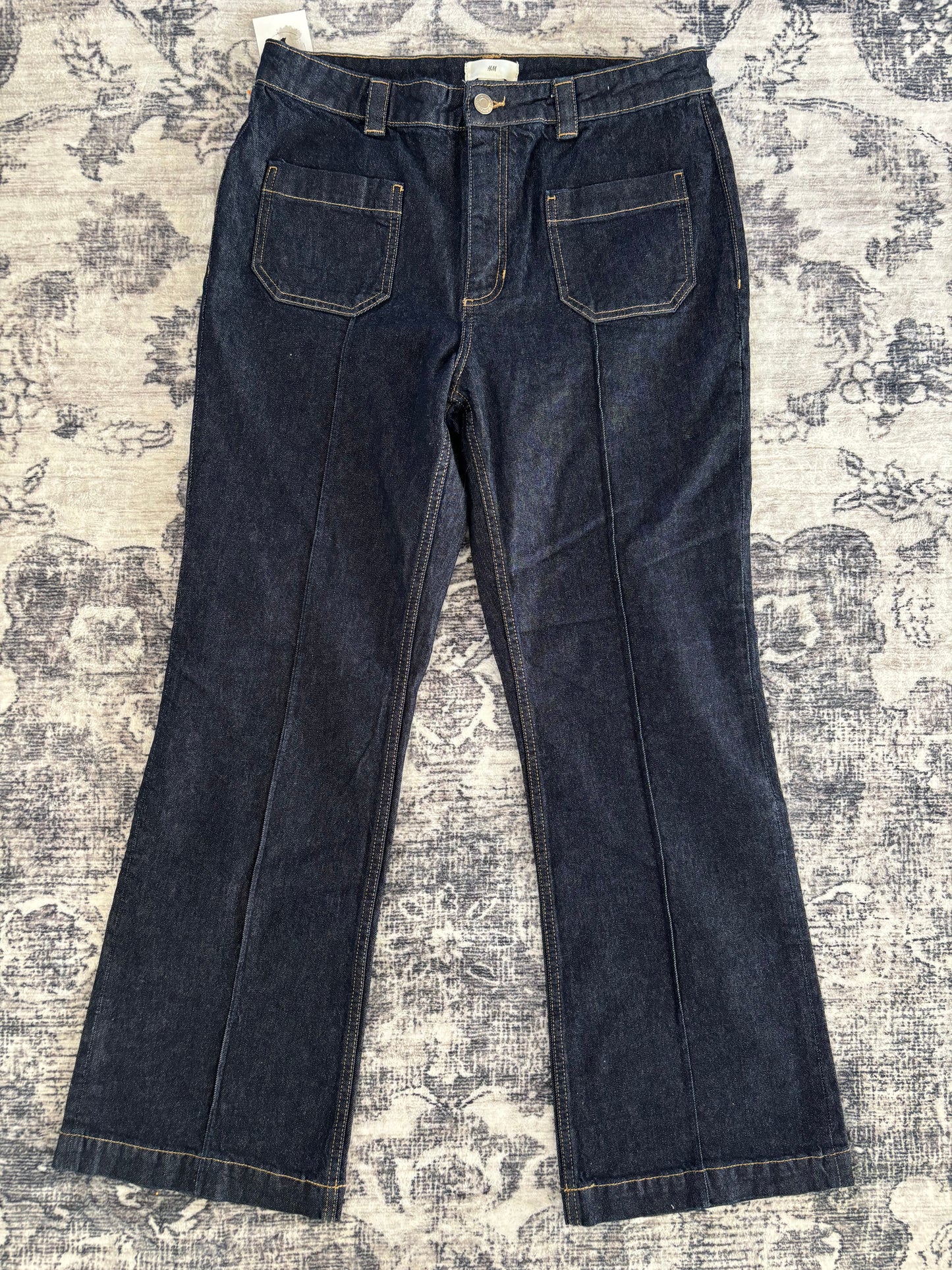 H&M Denim Creased Pants | Sz 14 (N108N19)