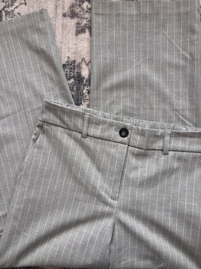 Rachel Zoe Soft Pinstripe Grey Pants | Sz 4