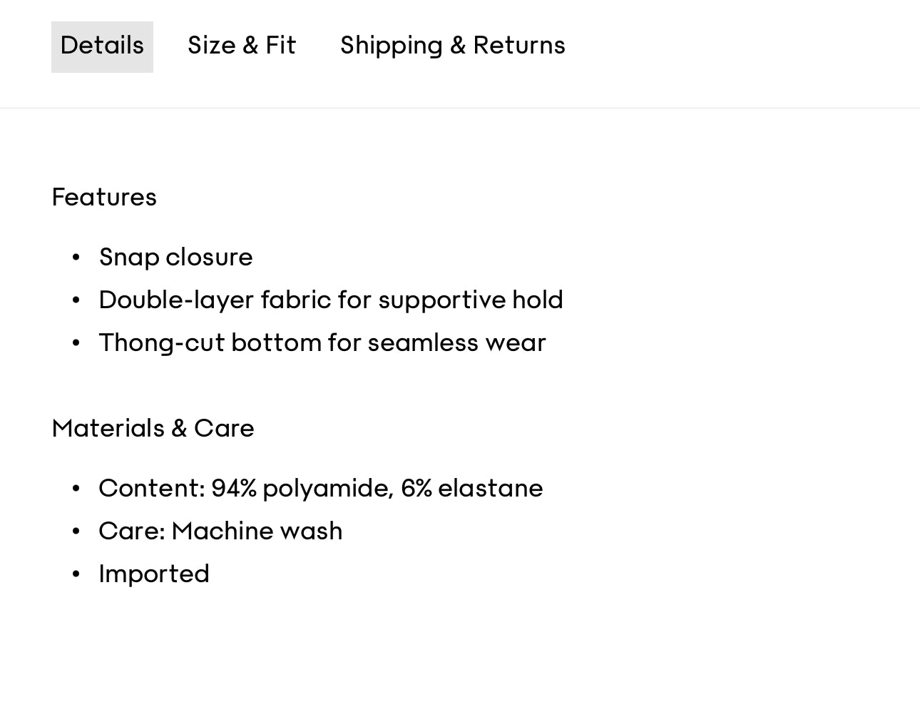 Babaton / Aritzia V-neck Bodysuit in Black | Medium