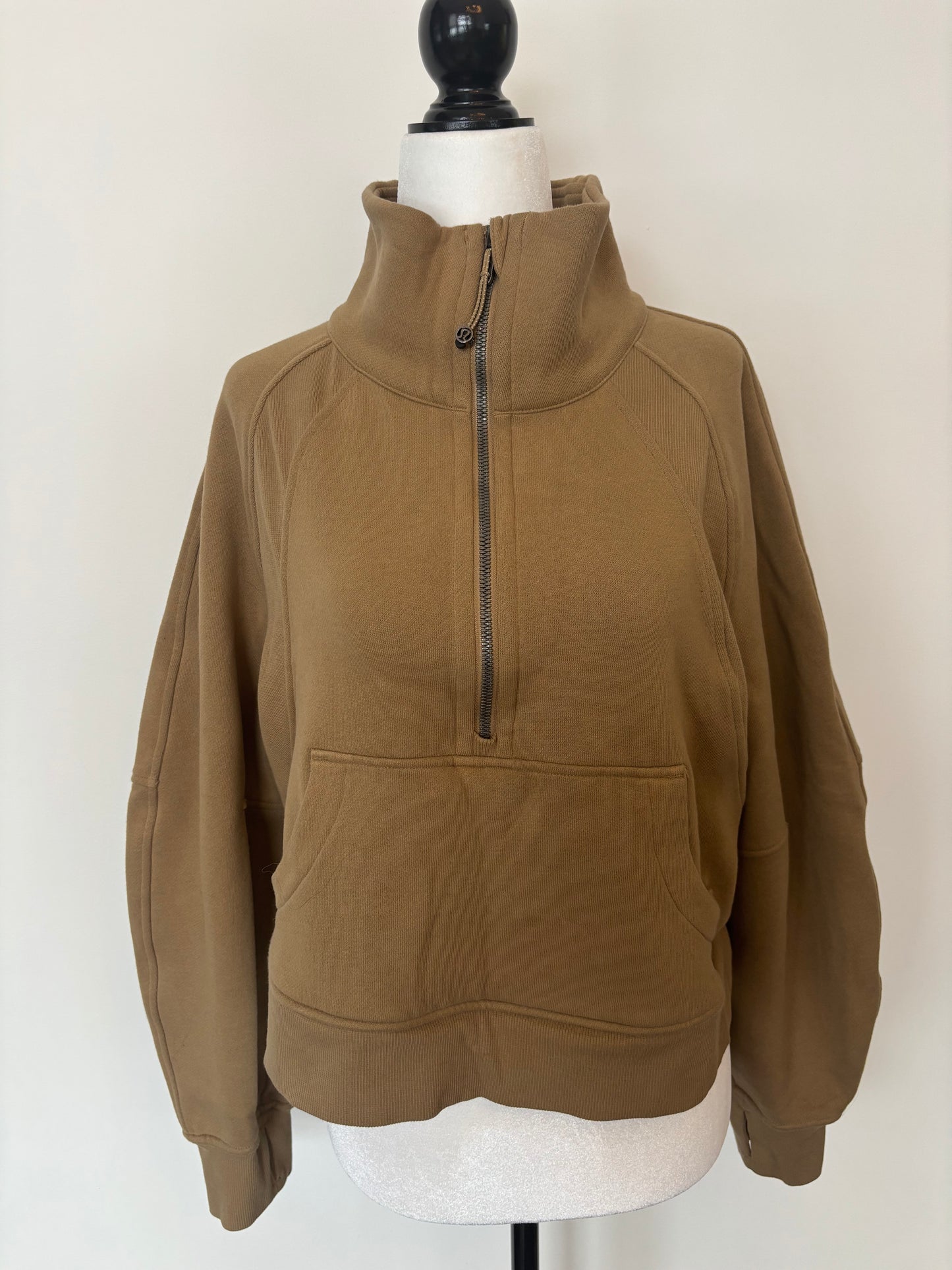 Lululemon 1/2 Zip Scuba Funnel Neck in Artifact | XS/Small (D039R5)