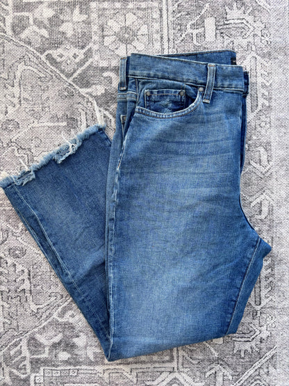 Modern American La Brea Crop Bootcut Jeans | Sz 30 (has stretch)