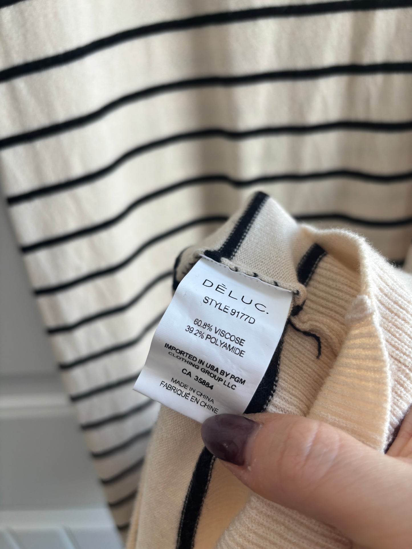 Deluc Duchamp Striped Maxi Knit Dress | Medium (D105C1)