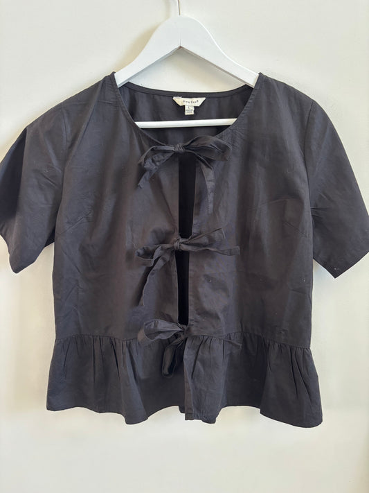 Sim & Sam Tie Front T Shirt | Large