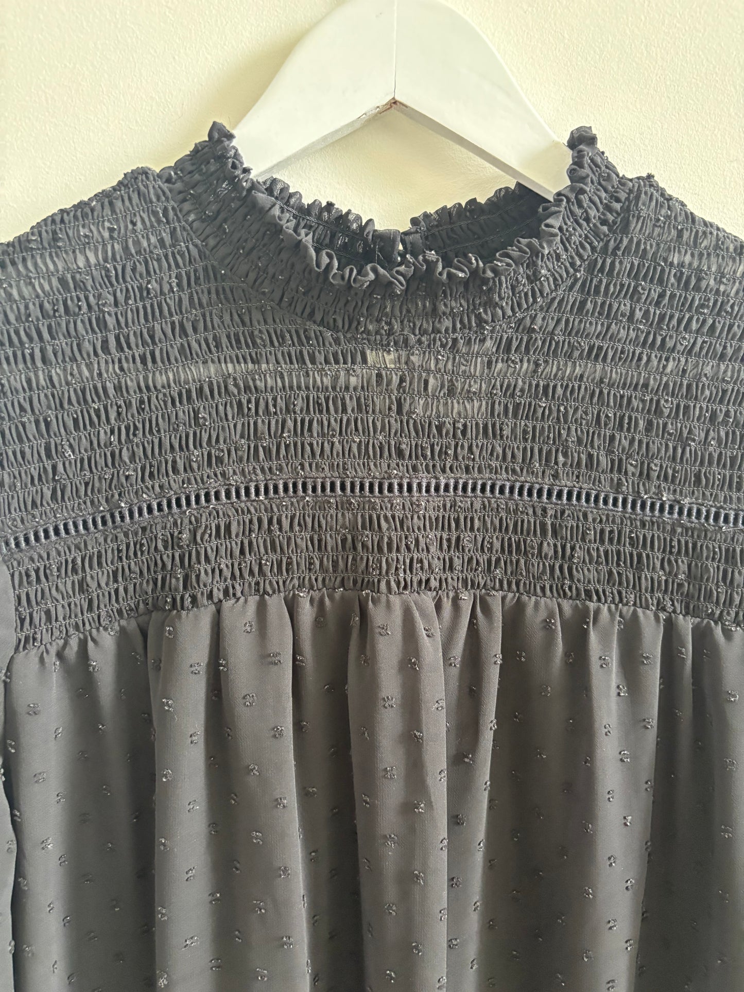 Dex High Neck Polka Dot Dress | Large