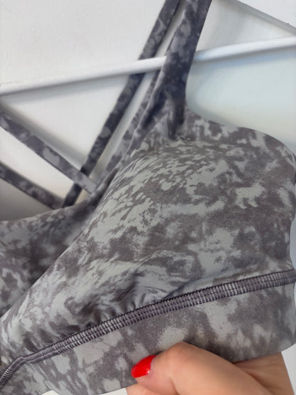Lululemon Energy Longline Bra in Estuary Grey Multi | Sz 10 approx