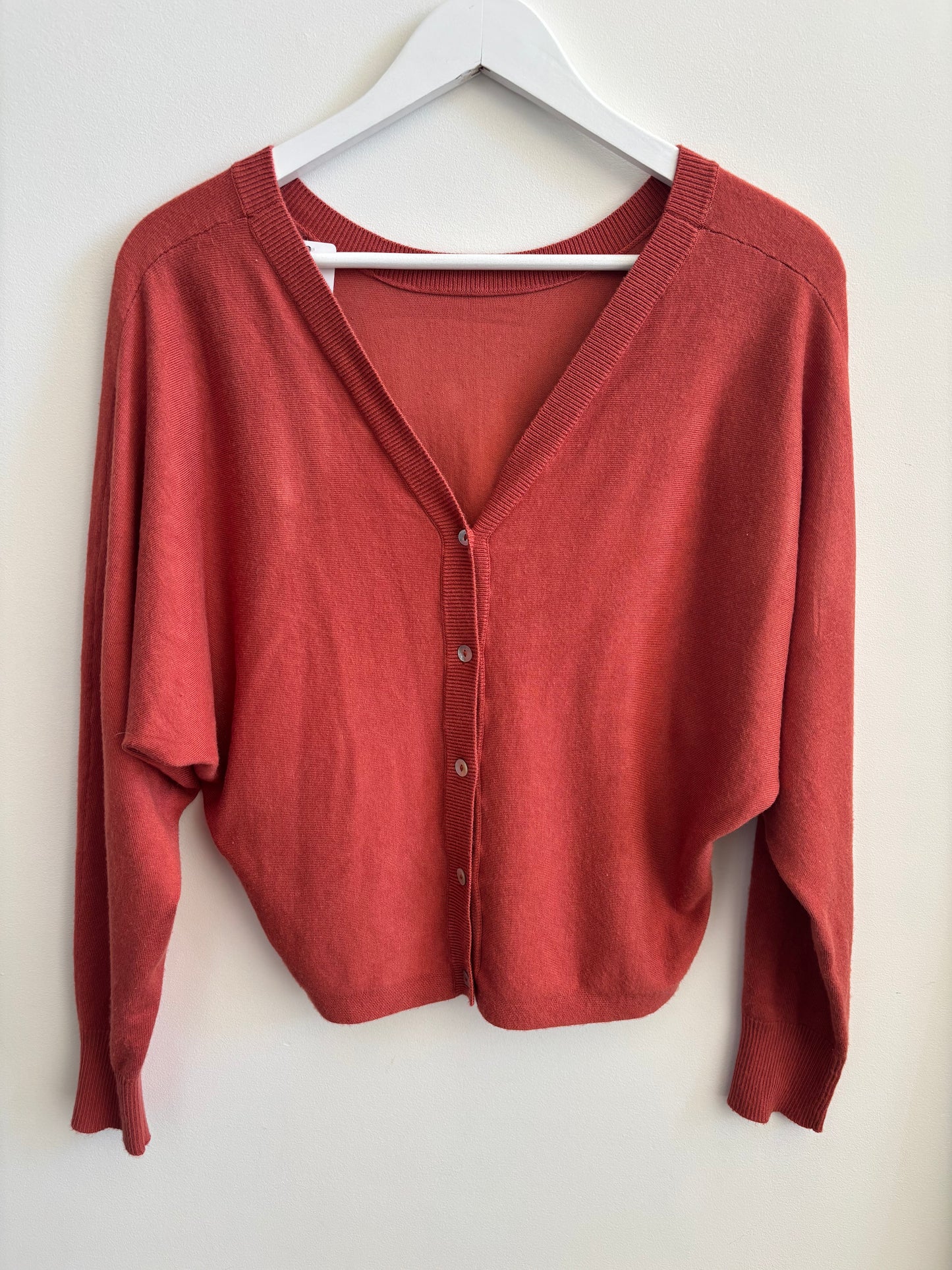 Rust Cardigan | Small (a bit oversized) O69M10