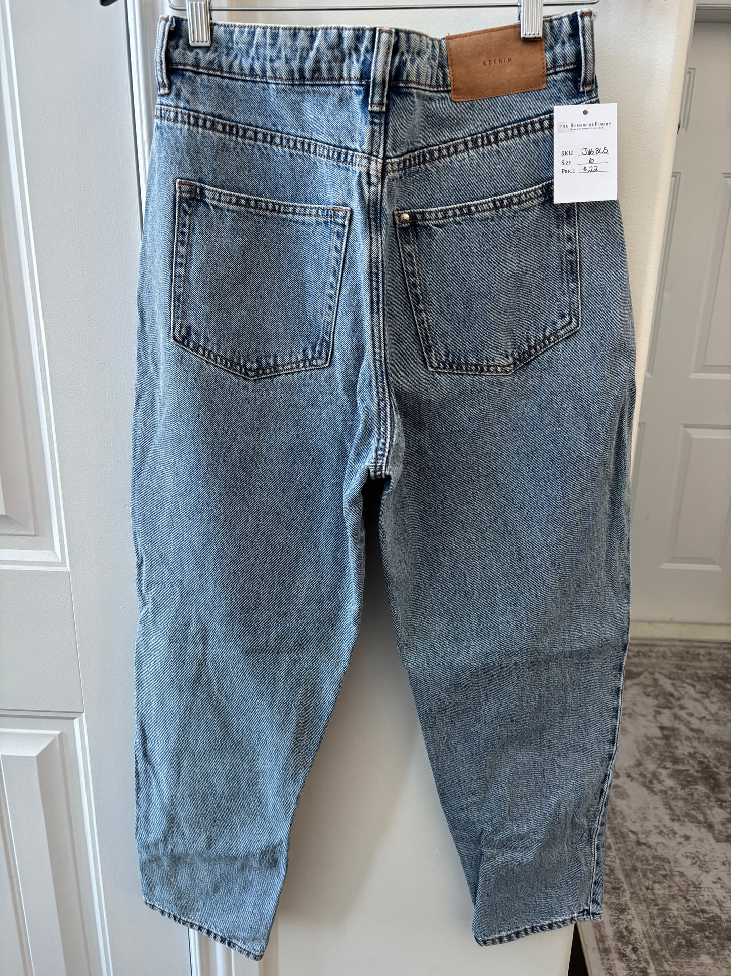 H&M &Denim Loose Ankle Mom Jeans | Sz 6 (J116BC5)