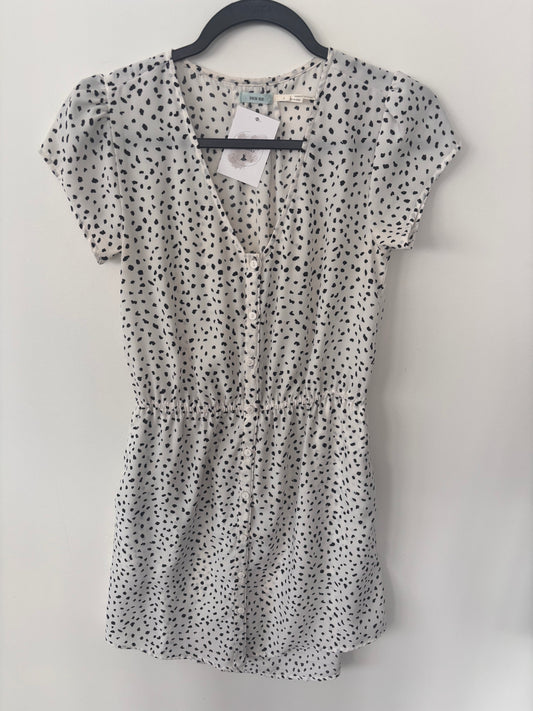 Kimchi Polka Dot Dress Black/white  | Sz Small (CS62M10)