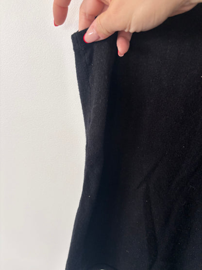 Piccadilly Canada Soft Sleeveless Black Turtleneck | Sz Small (generous)
