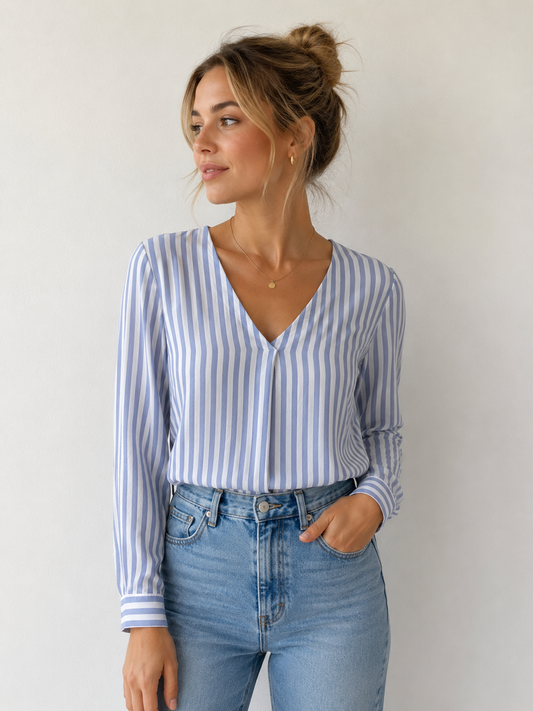Dynamite Striped Loose Top | Sz Small